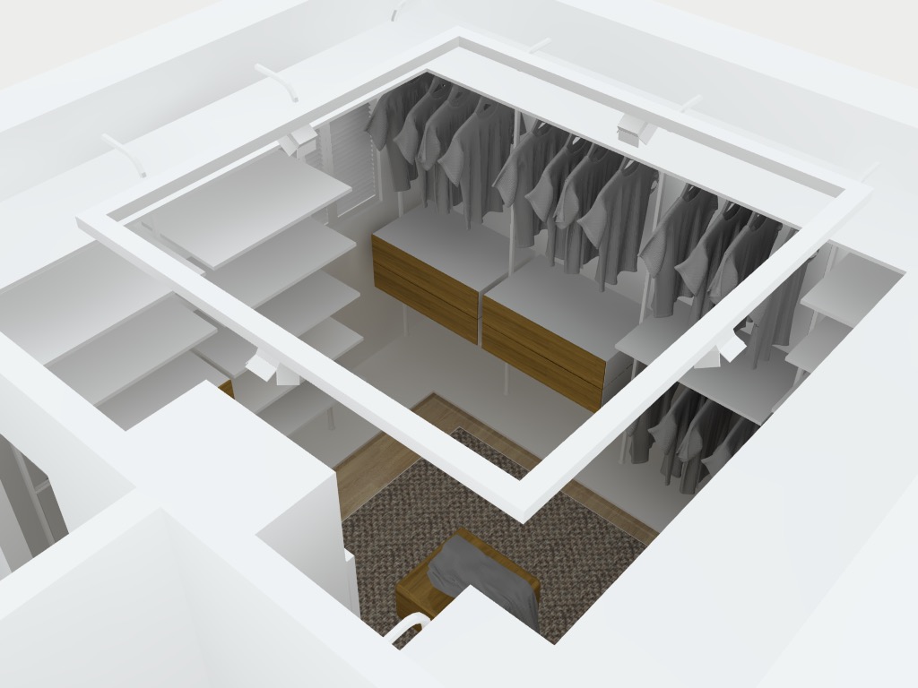 3D ontwerp inloopkast