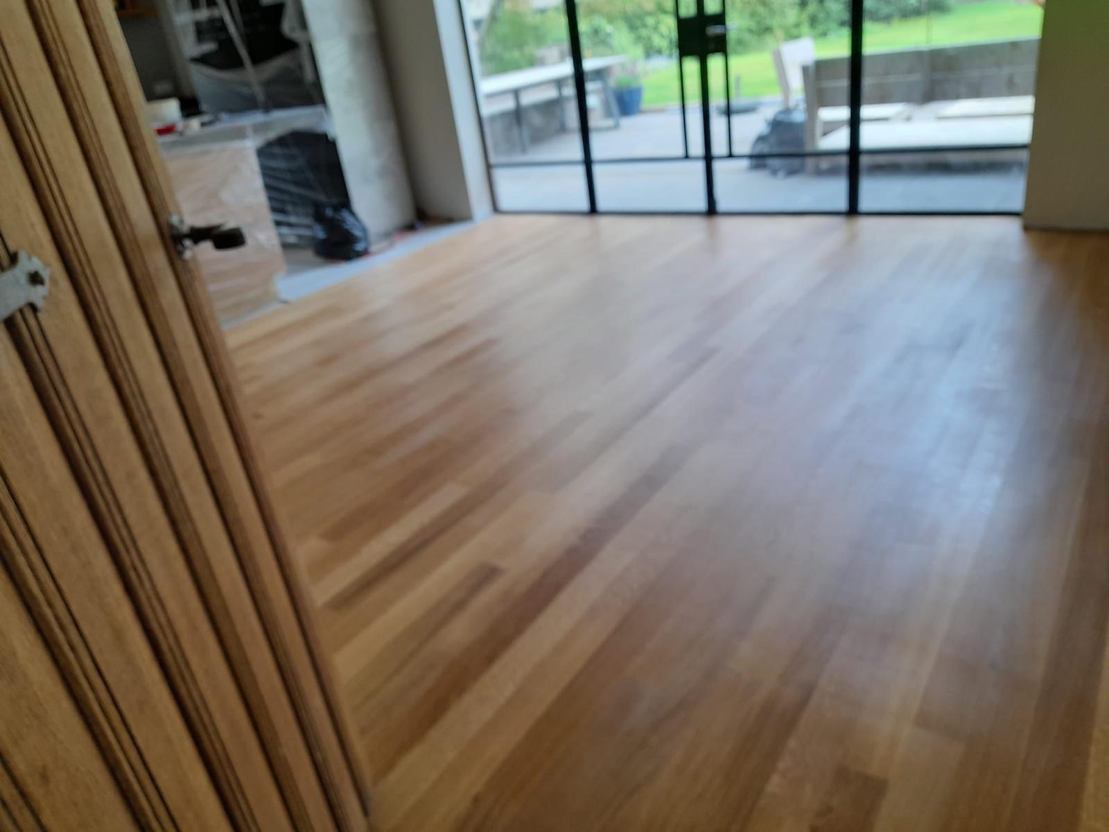 New parquet floor installation completed